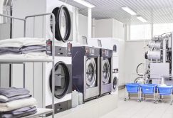 Washing machine in dry cleaning Wäscherei